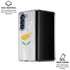 Cyprus Flag Distressed Galaxy Z Fold6 Clear Case